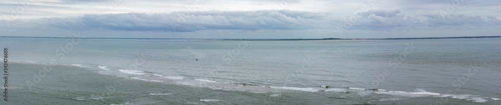 Panorama banc de sable Phare du Cordouan Charente Maritime France Panorama banc de sable Phare du Cordouan Charente Maritime France