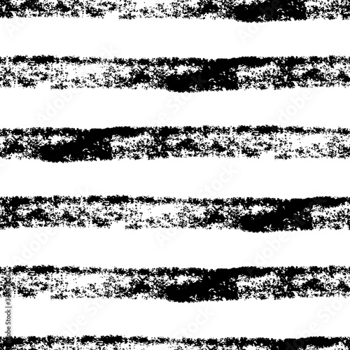 Striped grunge pattern with brush strokes