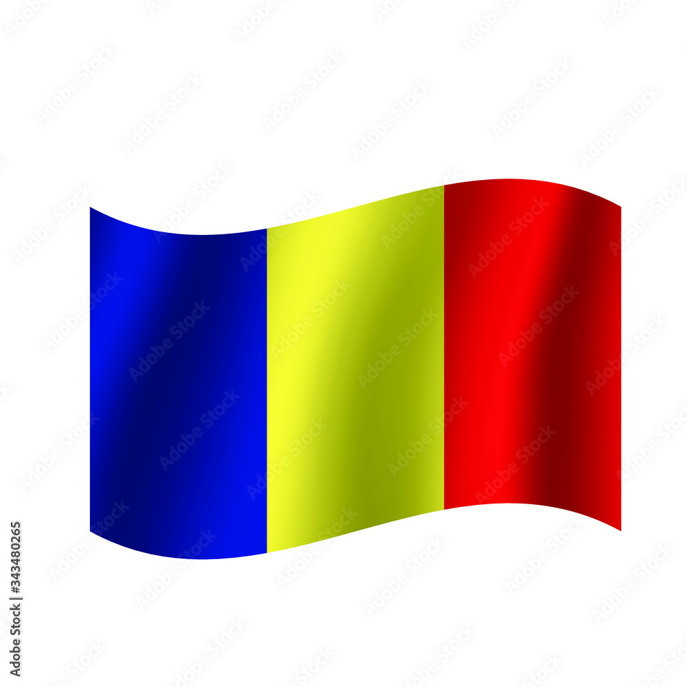 Fototapeta premium Romania flag. Nation vector Romania flag