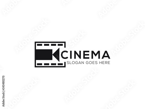 cinema logo template,Film Equipments. Good symbol design for Movie Maker