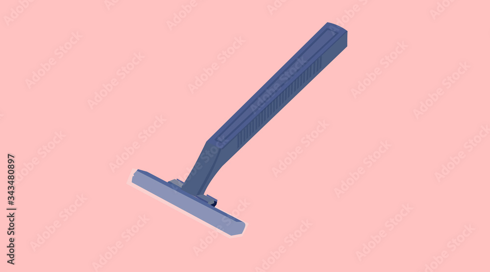 Vector Isolated Illustration of a Razor Shave Vector Isolated Illustration of a Razor Shave