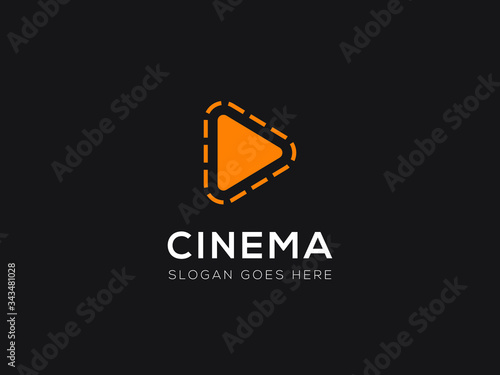 cinema logo template,Film Equipments. Good symbol design for Movie Maker
