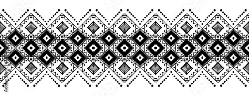 Ikat seamless pattern. Tribal art print. Chevron