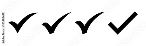 Check icons set. check mark icon. check list button icon. Tick