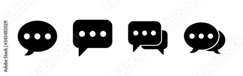 Chat icons set. Chat vector icon. Speech bubble