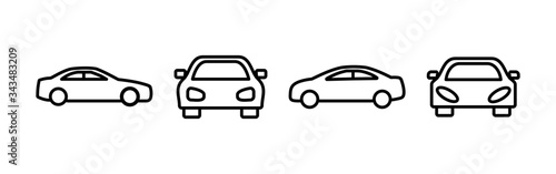 Car icons set. Car icon vector