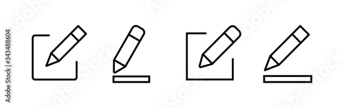 Edit icons set. Pencil icon. sign up Icon vector