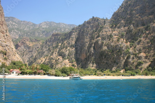 view of the bay of butterfly valley 