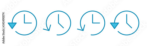 History icons set. History vector icon
