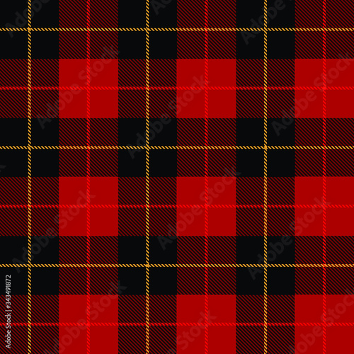 Classic Plaid Tartan (red,black,yellow) Seamless Pattern for shirt printing,clothes, dresses, tablecloths, blankets, bedding, paper,quilt,fabric and other textile products. Vector illustration