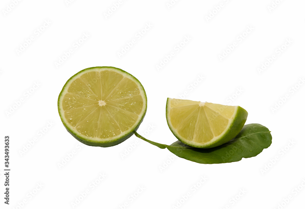 lime on white background lime on white background