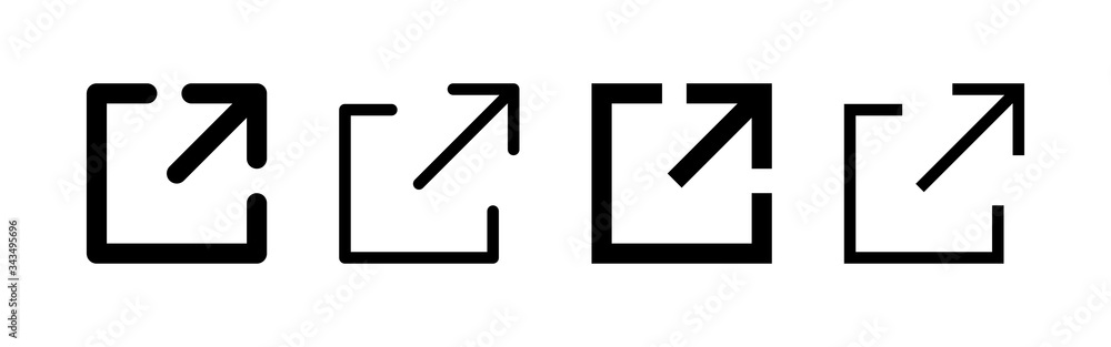 External link symbol vector icons set. Link icon. Link vector icon. Hyperlink chain symbol External link symbol vector icons set. Link icon. Link vector icon. Hyperlink chain symbol