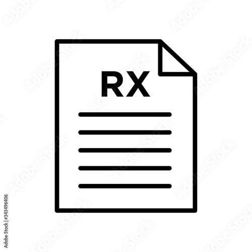 Medical prescription icon