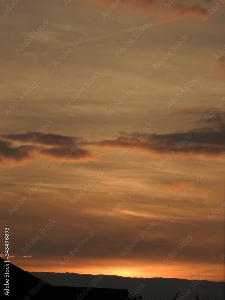 Spokojny zachód słońca - obrazy, fototapety, plakaty 