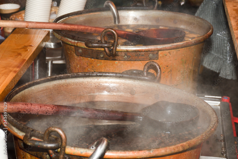 Hot punch drink or mulled wine Hot punch drink or mulled wine