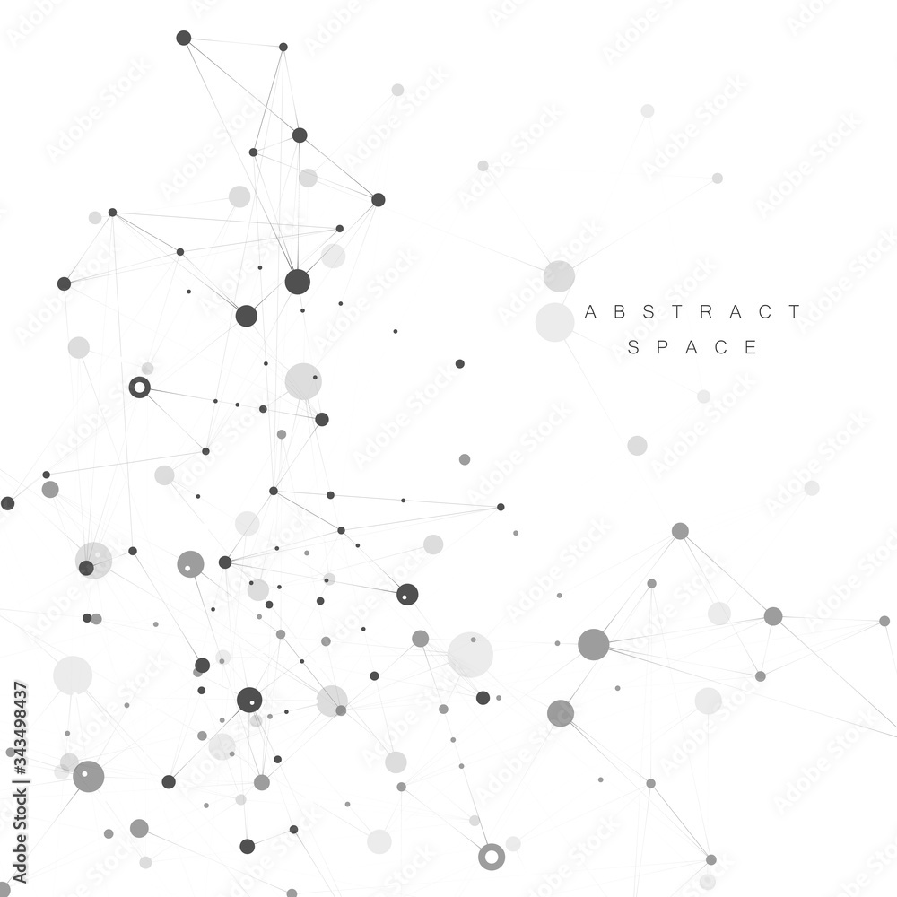 Abstract connect molecule background. Genetic and chemical compounds, medical and technological concept. Vector illustration Abstract connect molecule background. Genetic and chemical compounds, medical and technological concept. Vector illustration