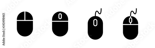 Computer Mouse Icons set. Computer mouse vector icon