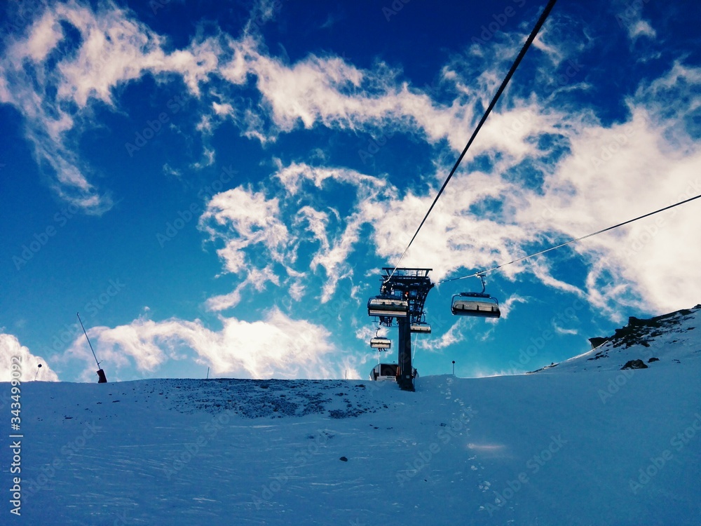 crazy cloudy sky skiing crazy cloudy sky skiing