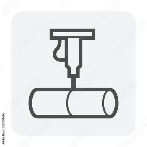 pipe testing icon