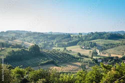 Panoramic view of the Tuscan landscape