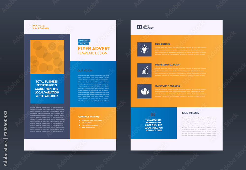 Corporate Business Flyer Design | Handout and leaflet design | Marketing sheet design