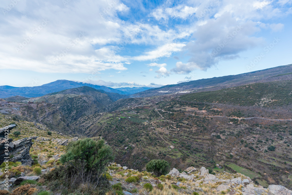 Naklejka premium rocks in the sierra nevada mountains (Spain)