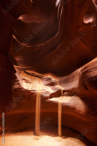 Upper Antelope Canyon (also known as The Crack) on Navajo land east of Page, Arizona, USA.
