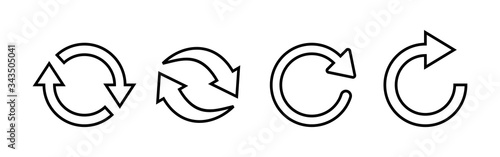 Refresh icons set. Reload icon vector. Update icon. convert icon