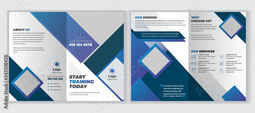 4 pages corporate business brochure or professional modern multipurpose brochure design template