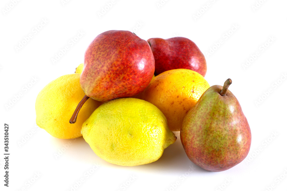 Fruit on a white background. Suitable for advertising background. Fruit on a white background. Suitable for advertising background.