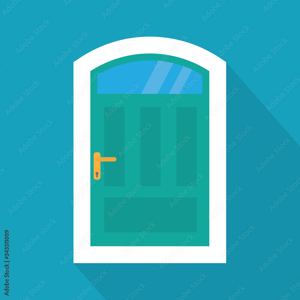 entrance door icon- vector illustration entrance door icon- vector illustration