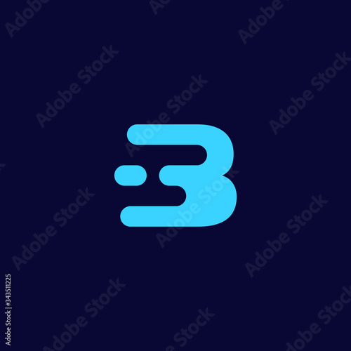 Creative HB / BH logo design , negative space HB logo. the letter H in the negative space of B