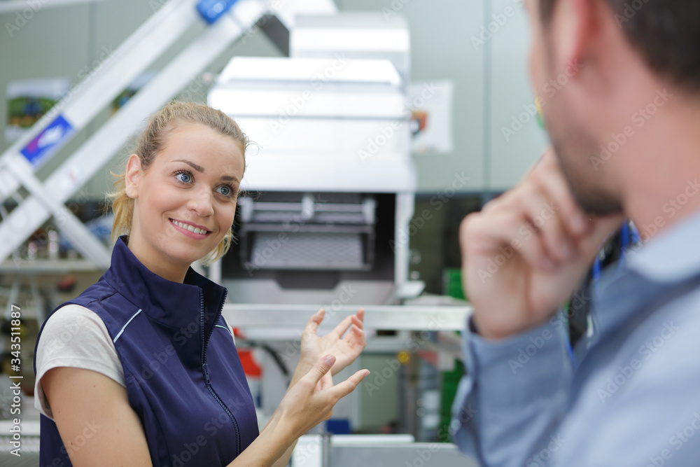 advertisement industry worker talking to client advertisement industry worker talking to client