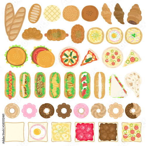 パンのイラストセット