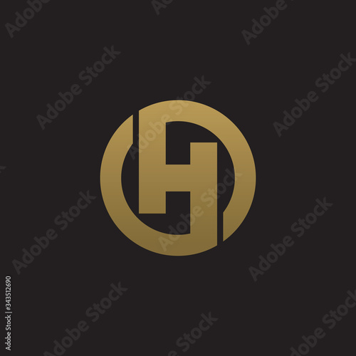 Letter H creative, corporate logo design, vector
