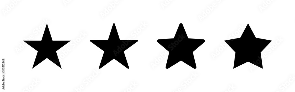 Star Icons set. Star vector icon. Rating symbol Star Icons set. Star vector icon. Rating symbol