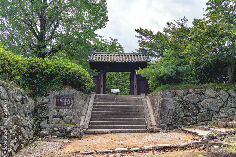 Obraz premium 三重 松坂城 本居宣長旧宅の門前