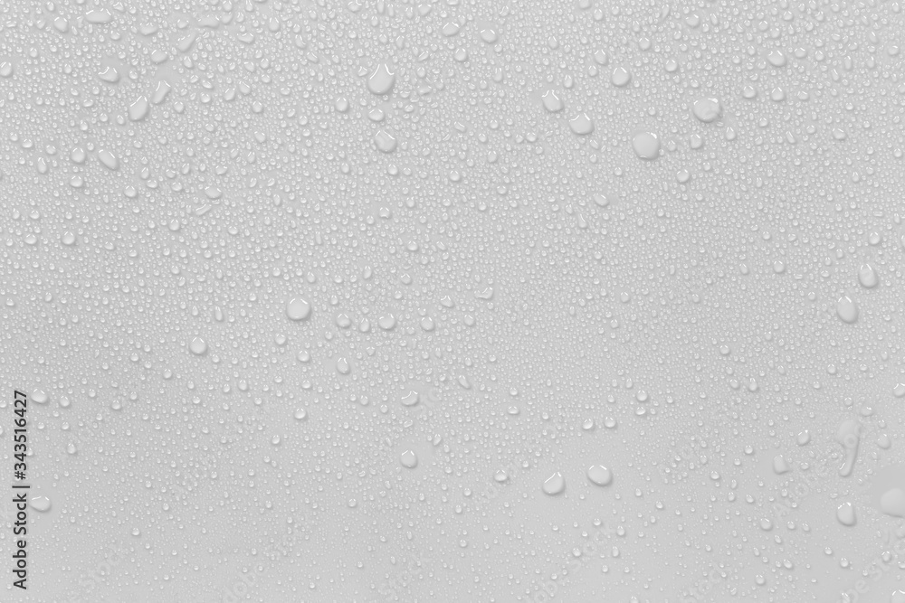 The concept of raindrops falling on a gray background Abstract wet white surface with bubbles on the surface Realistic pure water droplet water drops for creative banner design The concept of raindrops falling on a gray background Abstract wet white surface with bubbles on the surface Realistic pure water droplet water drops for creative banner design