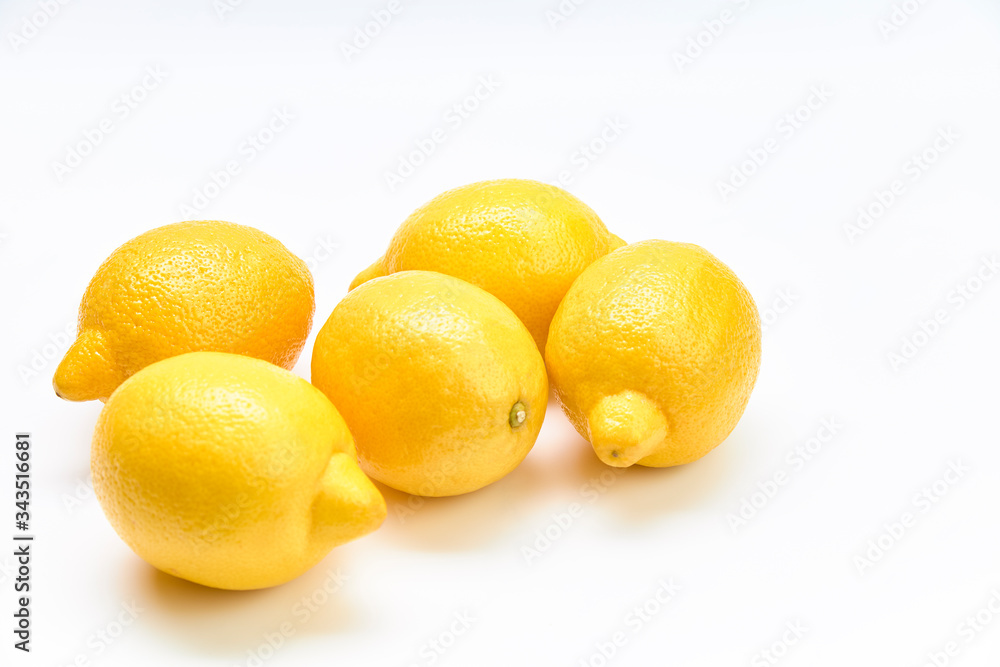 Collection of lemon isolated on a white background Collection of lemon isolated on a white background