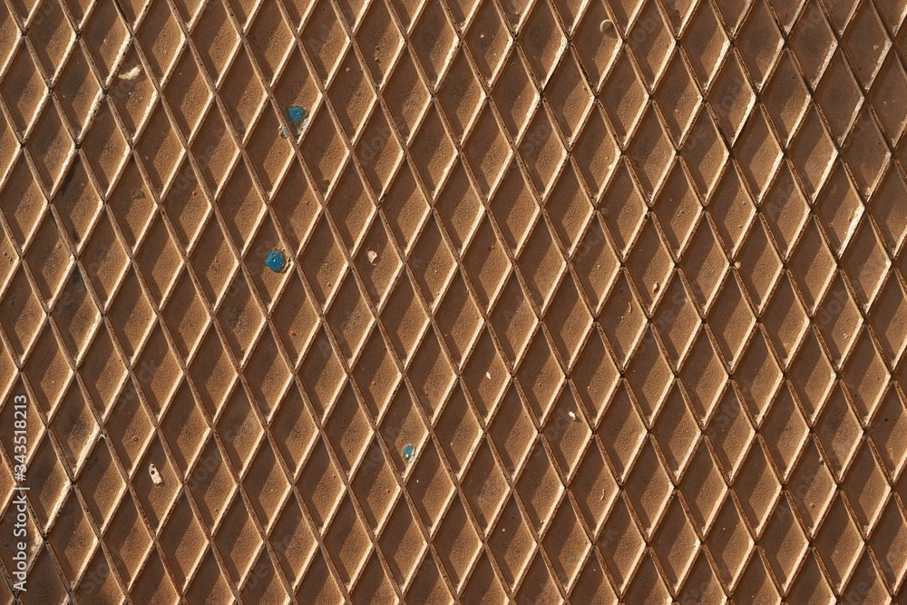 Rusty metal texture grated floor Rusty metal texture grated floor