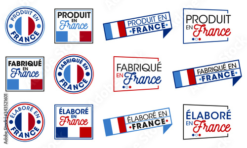 Logo / Label / sticker / Fabriqué en France
