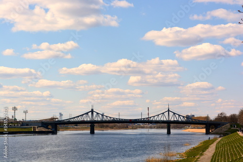 bridge over the Volga river