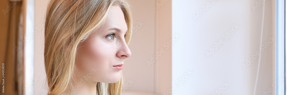 Girl beauty salon before procedure permanent makeup Girl beauty salon before procedure permanent makeup