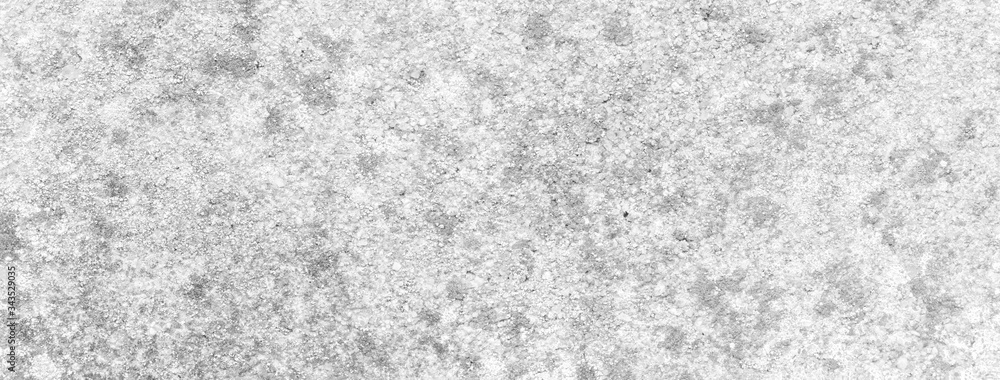 Obraz premium White background of a texture of cement wall, stone and concrete, with some little moss - Bright stage background - Large panoramic format