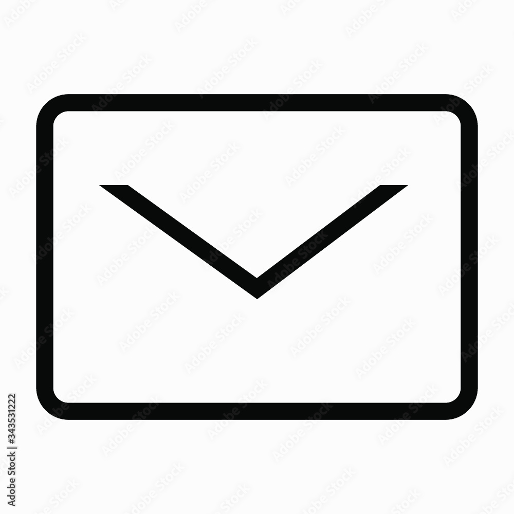 Mail icon isolated minimal single flat linear icon for application and info-graphic. Commercial line vector icon for websites and mobile minimalistic flat design. Mail icon isolated minimal single flat linear icon for application and info-graphic. Commercial line vector icon for websites and mobile minimalistic flat design.