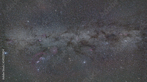 Part of the Milky way galaxy taken on the winter sky from Romania