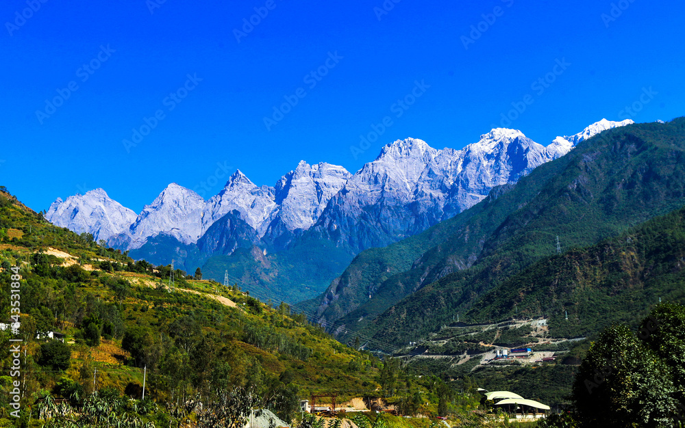 Scenic view at Daocheng, Yading, Yunnan, China Scenic view at Daocheng, Yading, Yunnan, China
