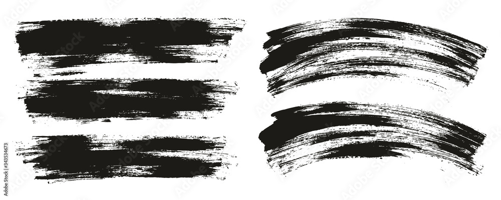 Flat Paint Brush Thin Long & Curved Background Mix High Detail Abstract Vector Background Mix Set Flat Paint Brush Thin Long & Curved Background Mix High Detail Abstract Vector Background Mix Set