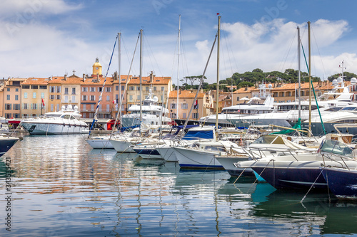 Port in Saint-Tropez, South of France
