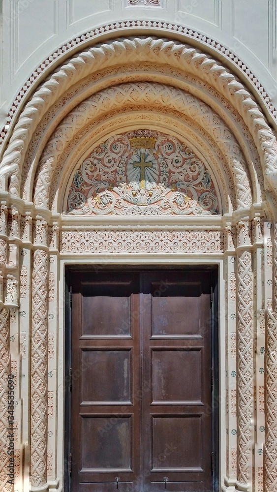 old ornate church door